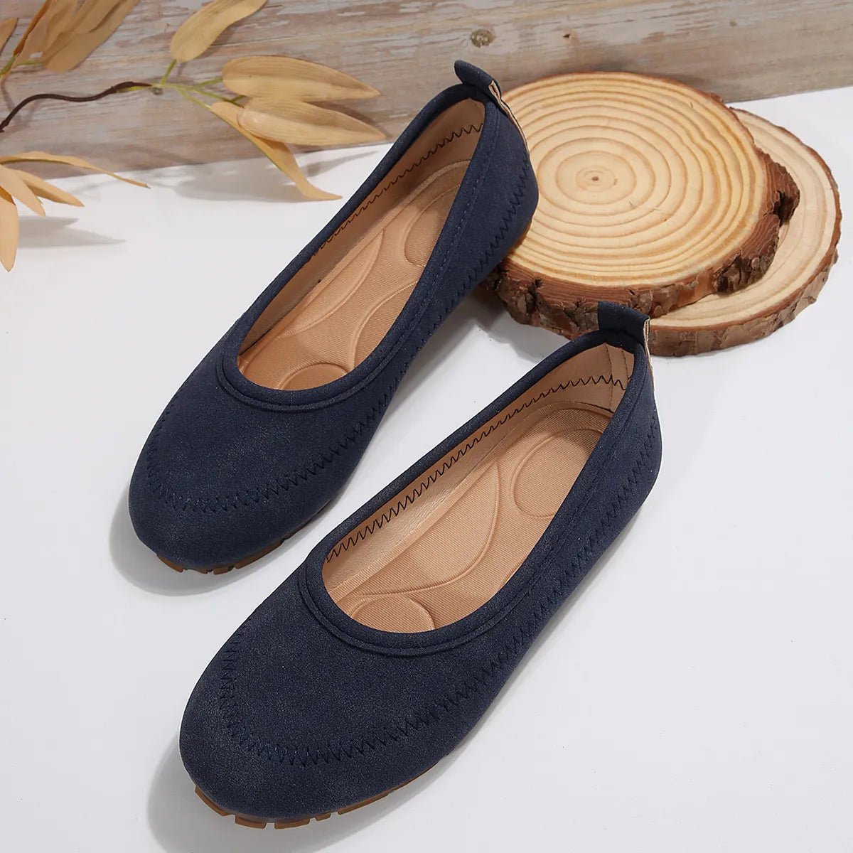 Round Toe Flat Slip - Ons - Loving It Shop