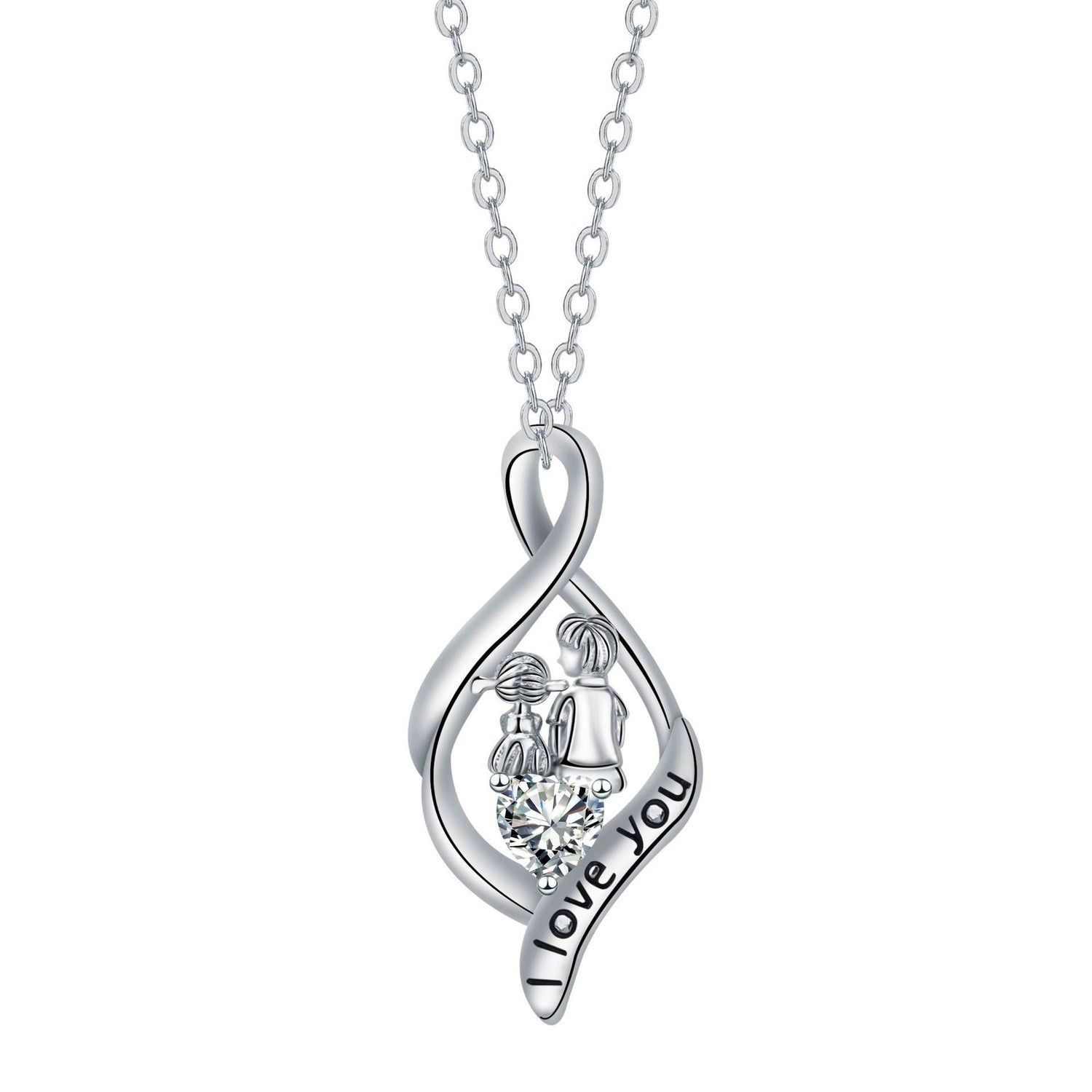 Father And Daughter Pendant Necklace Father&