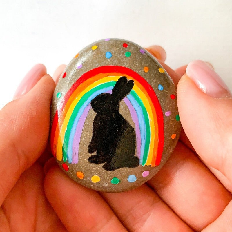 Penguin Glass Easter Bunny Decor for Mother&