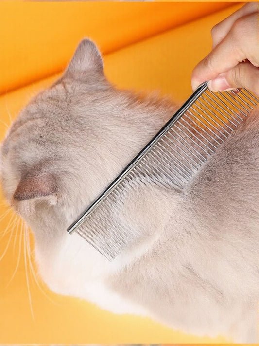 Stainless Steel Pet Grooming Comb for Hair Removal - Loving It Shop