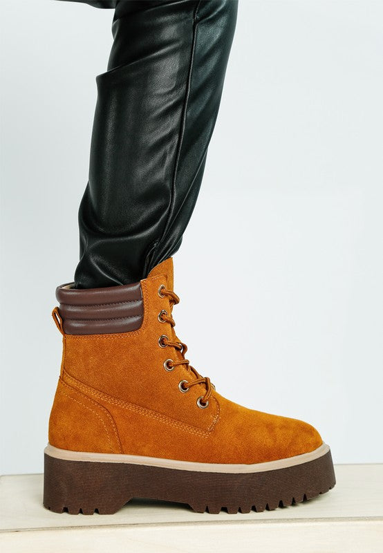 Parula High Ankle Suede Boots