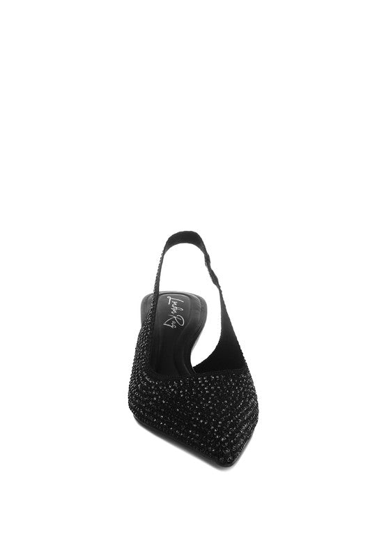 Julep Flyknit Rhinestone Slingback Sandals - Loving It Shop