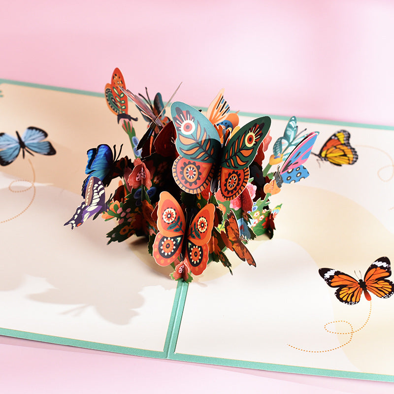 Butterfly Pop-Up Greeting Cards for Mother&
