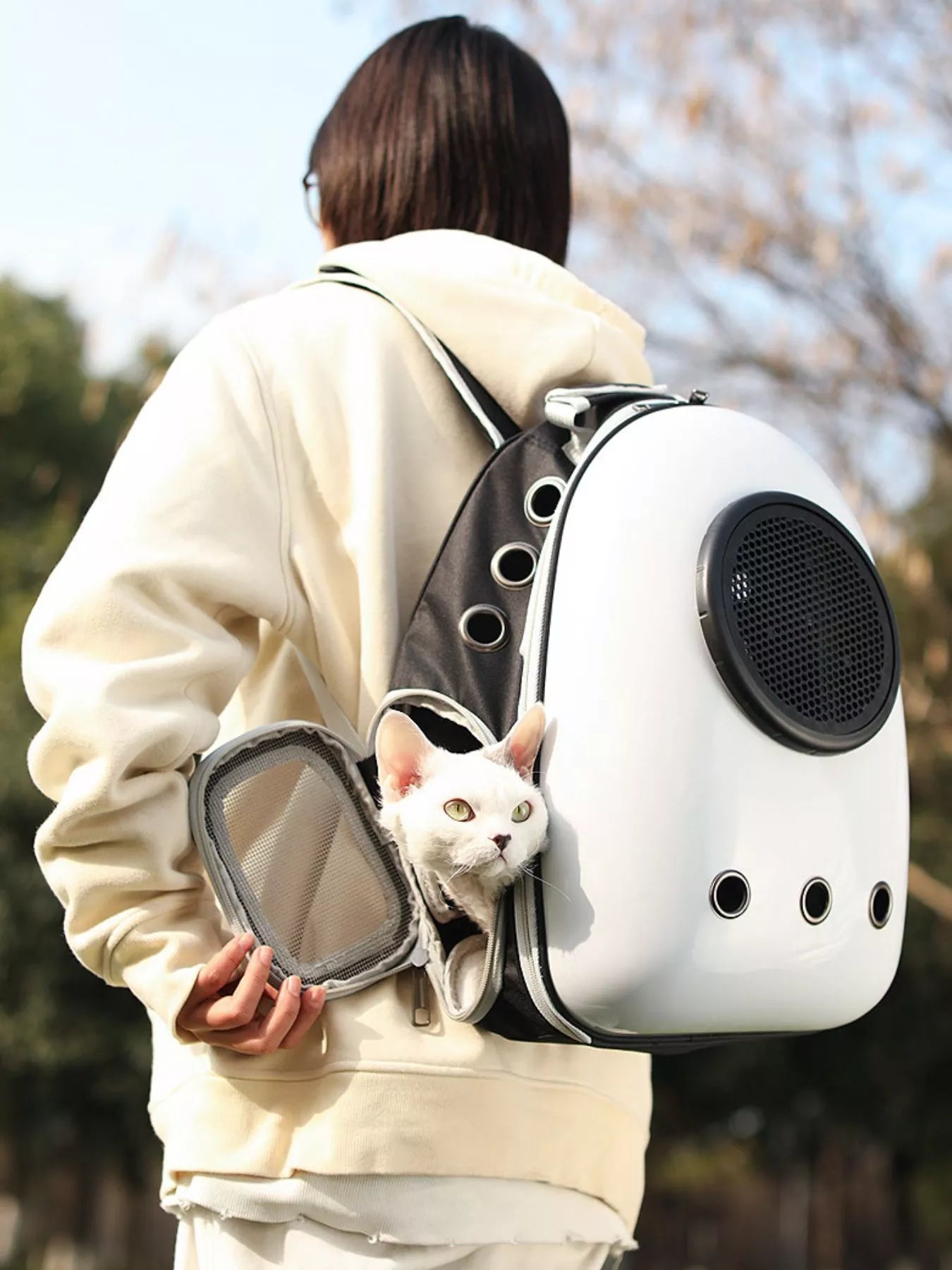 Space Capsule Transparent Pet Carrier Backpack - Loving It Shop