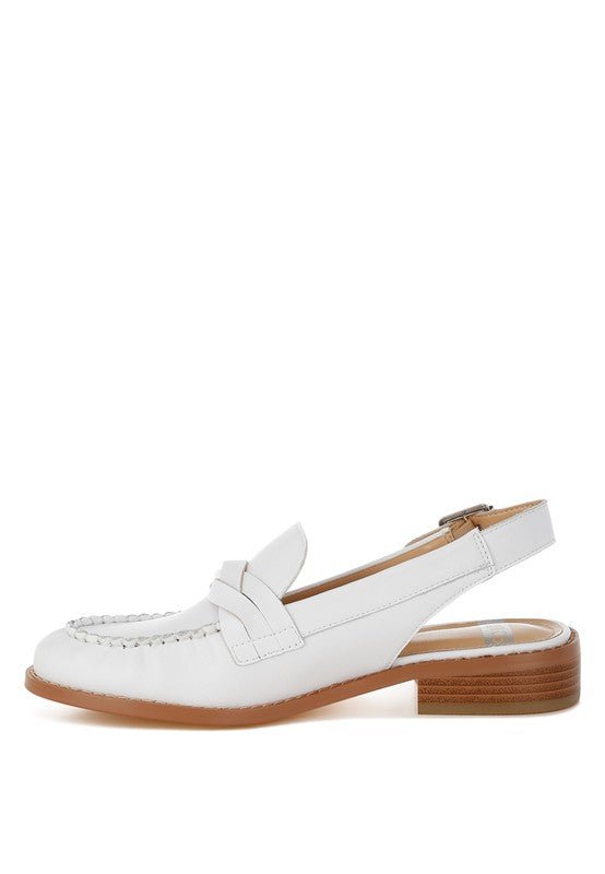 Jemykin Genuine Leather Loafer Sandals - Loving It Shop