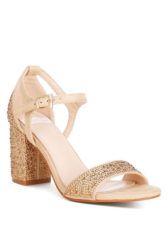Navoli Rhinestones Embellished Sandals - Loving It Shop
