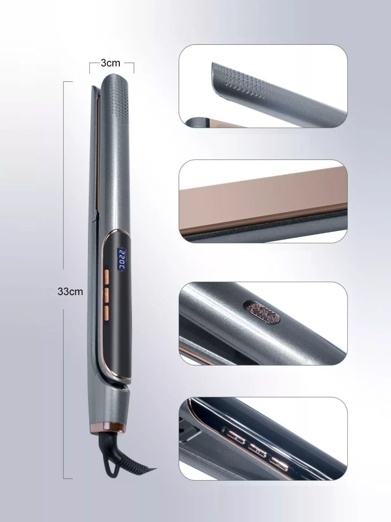 Adjustable Temperature Hair Straightener - Loving It Shop