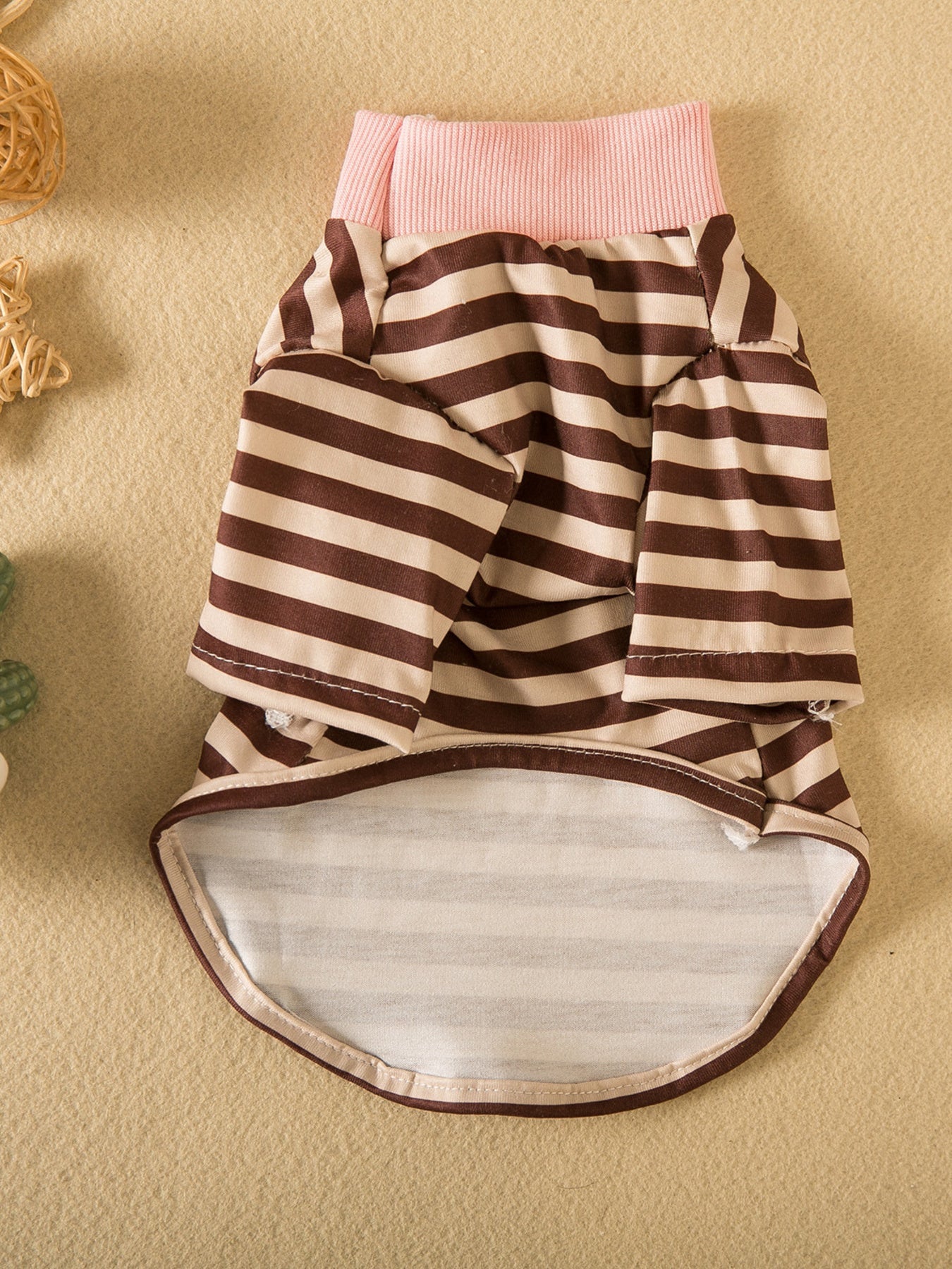 Striped Heart Patch Pet Top - Loving It Shop