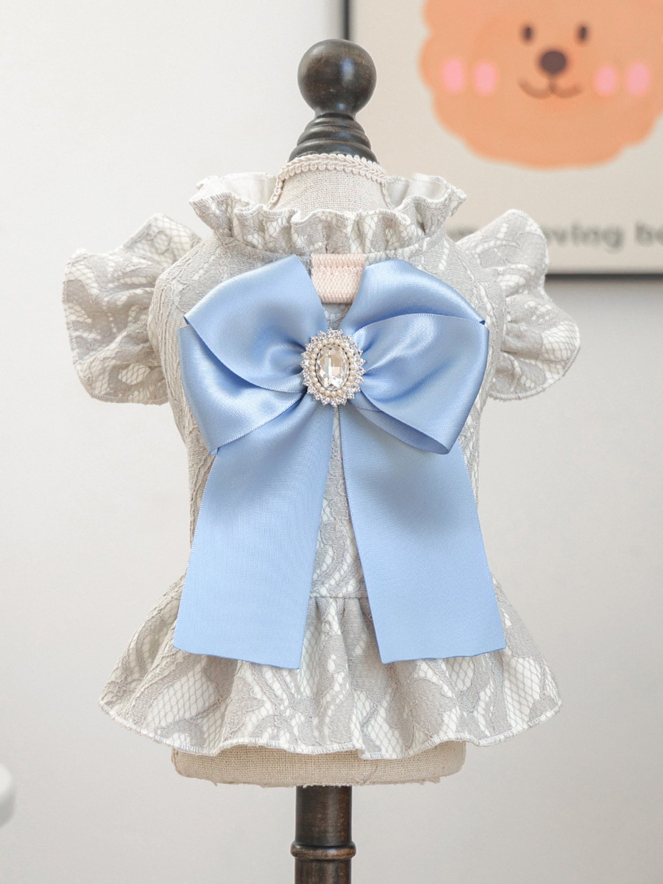 Ruffled Pet Dress with Bow - Loving It Shop