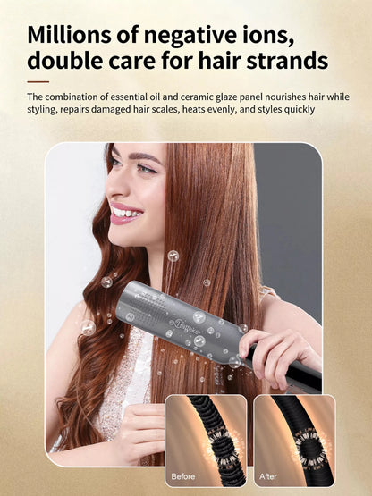 Curling and Straightening Hair Iron with Temperature Control - Loving It Shop