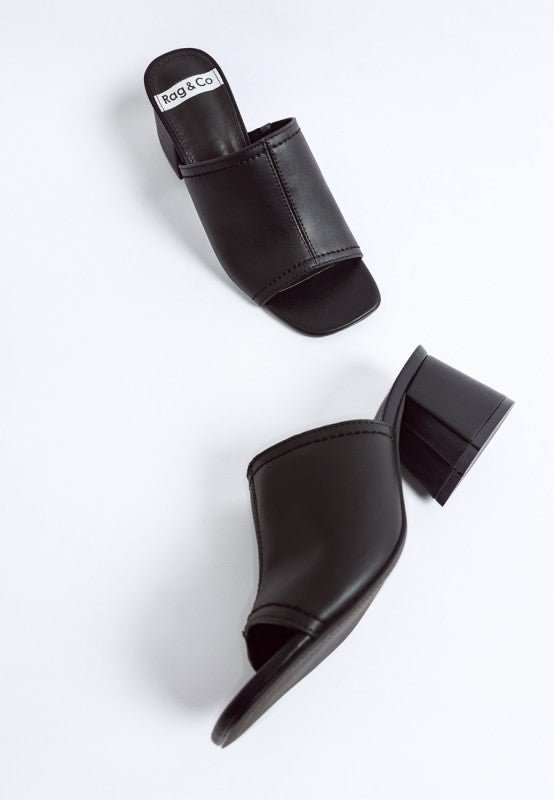 Wuling Slip - On Soft Leather Heels - Loving It Shop