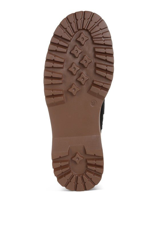 Cuckatoos Chunky Real Suede Leather Oxford Loafers - Loving It Shop