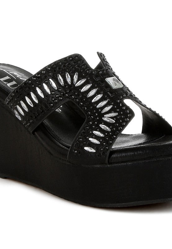 Marnier Diamante & Rhinestone Detail Sandals