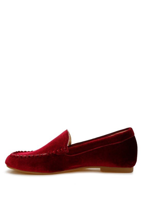 Robua Velvet Flat Loafers - Loving It Shop