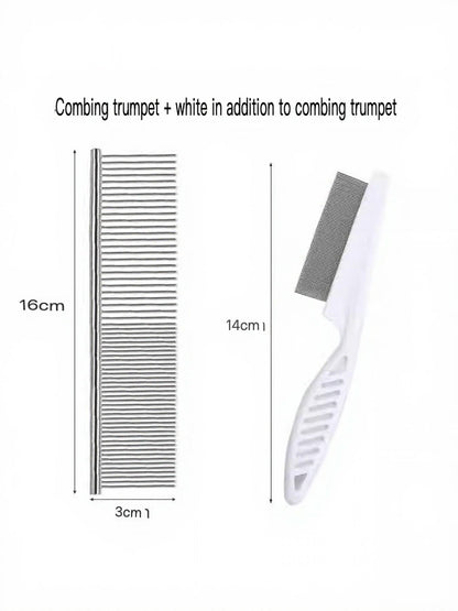 Stainless Steel Pet Grooming Comb for Hair Removal - Loving It Shop