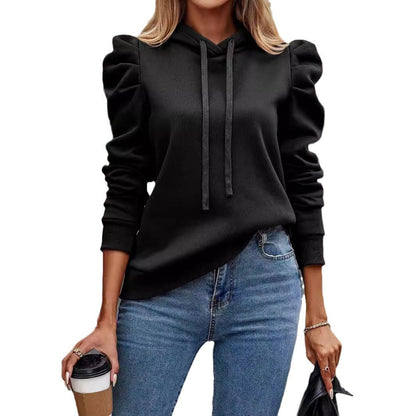 Solid Color Long-sleeved Casual Women&