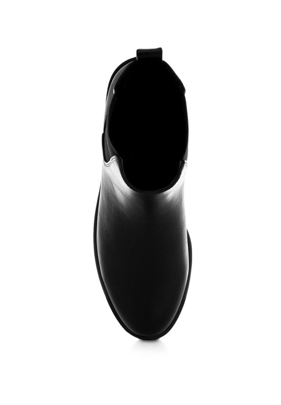 Sigrun Faux Leather Chelsea Boots