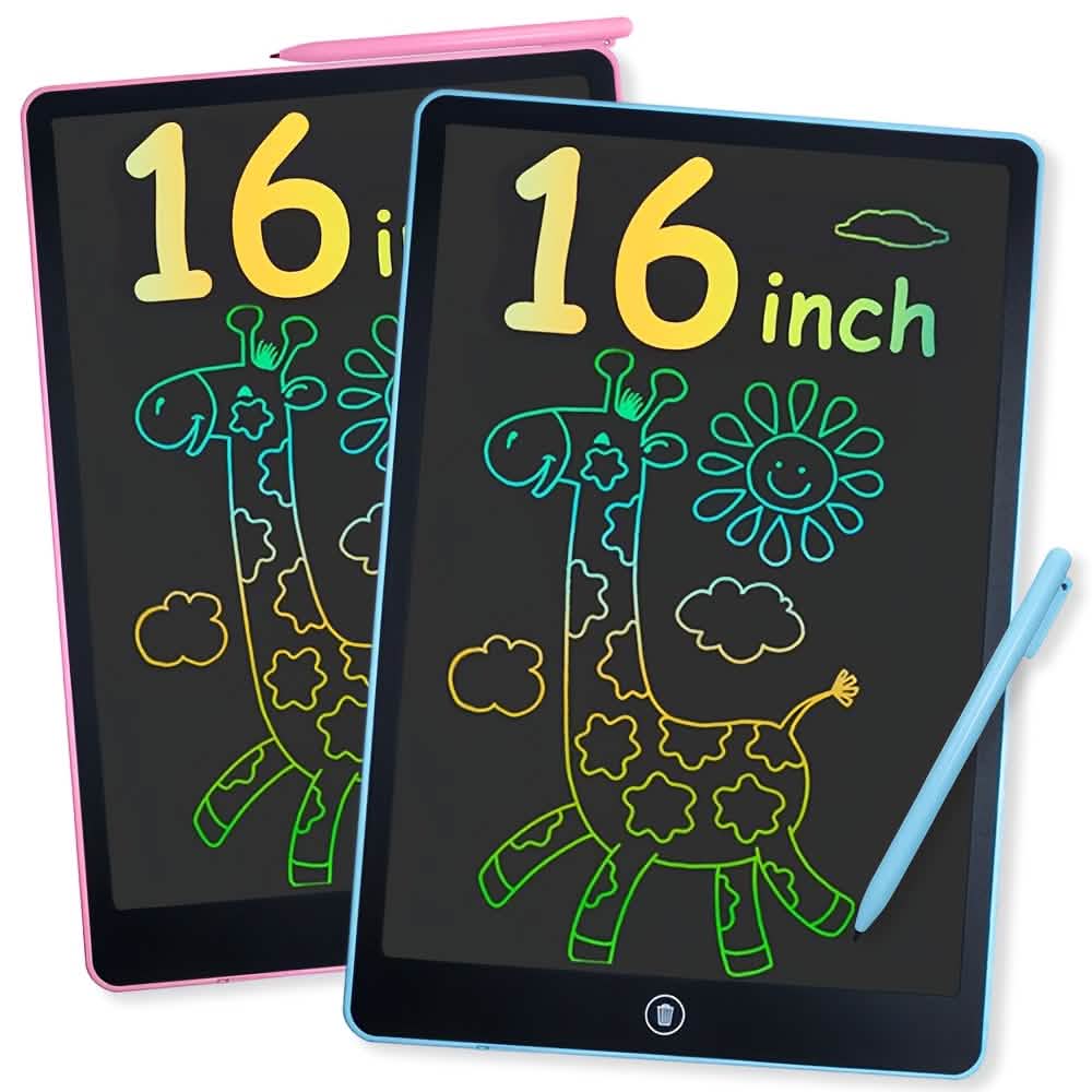 Digital LCD Writing Tablet with Stylus Pen – Reusable Wipeable Dry-Erase Doodle &amp; Drawing Board