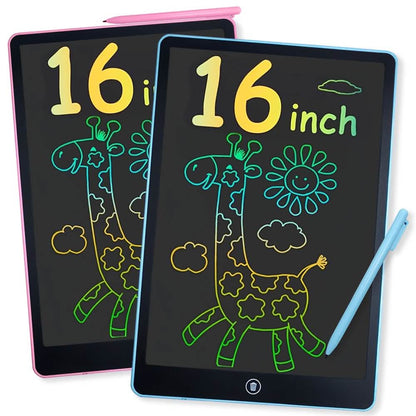Digital LCD Writing Tablet with Stylus Pen – Reusable Wipeable Dry-Erase Doodle &amp; Drawing Board