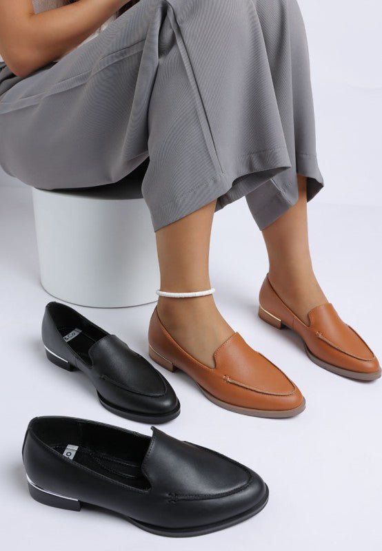 Anna Suede Leather Loafers - Loving It Shop
