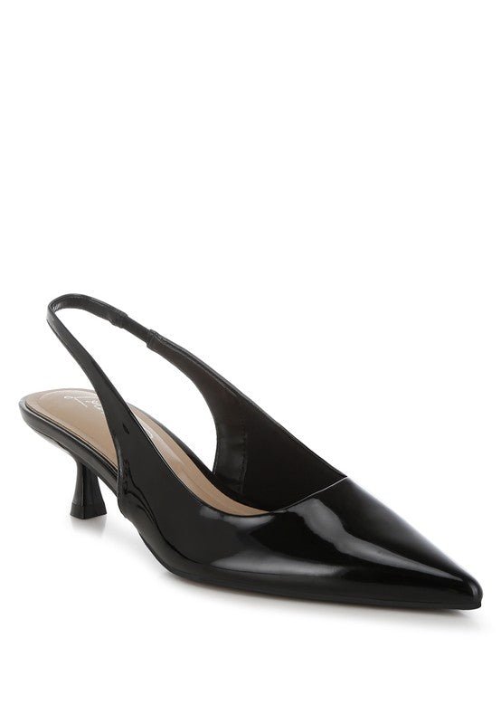 Pentas Kitten Heel Slingback Sandals - Loving It Shop