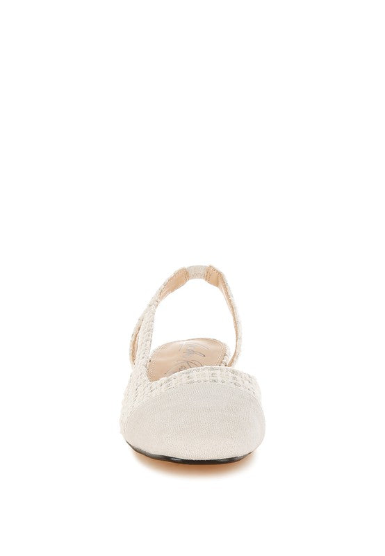Karita Tweed Slingback Sandals