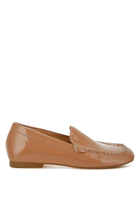 Dama Patent Pleather Loafers - Loving It Shop