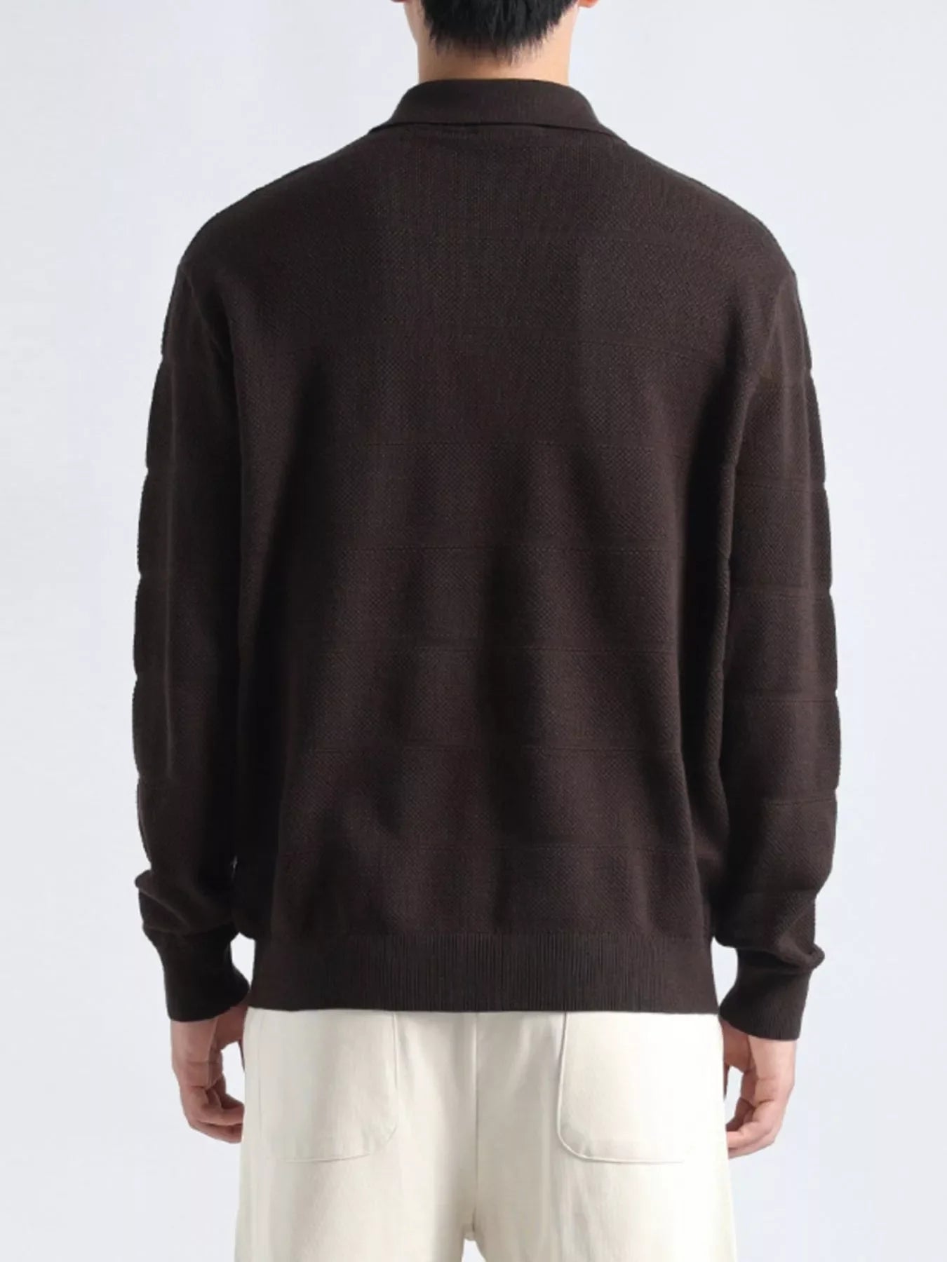Men's Plus Size Button Detail Long Sleeve Knit Top - Loving It Shop
