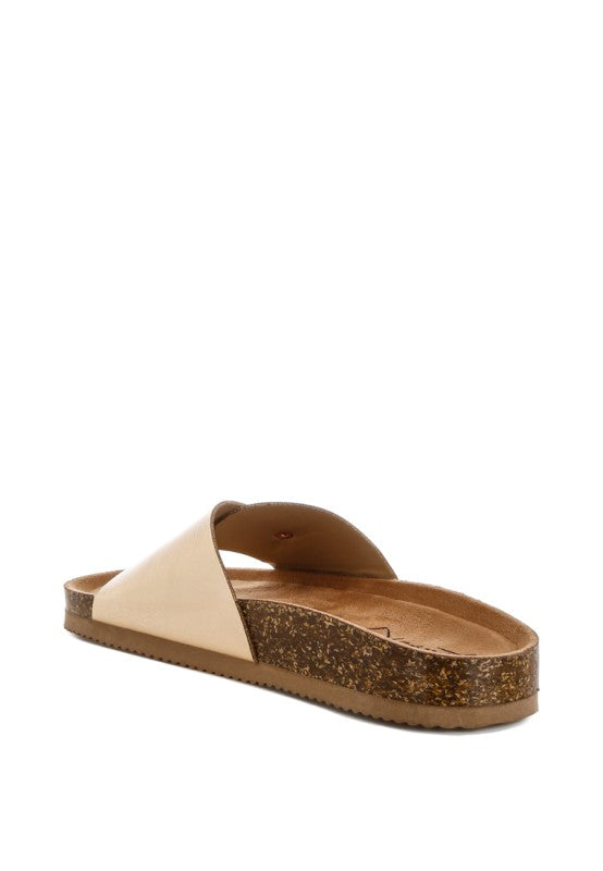 Uvaria Metallic Slip-On Sandals
