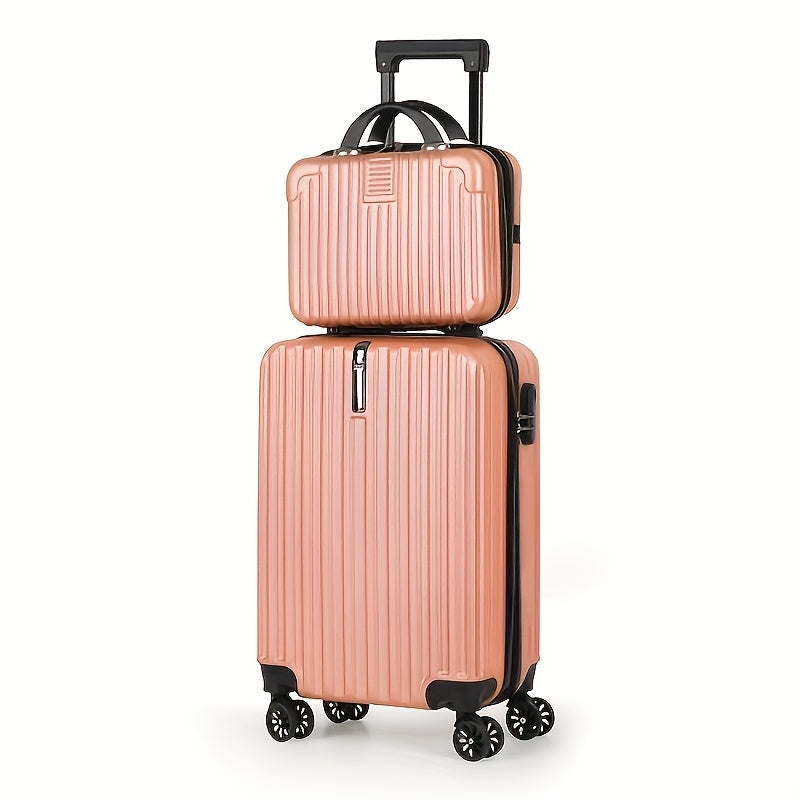 2-Piece Spinner Luggage Set – 20” Carry-On &amp; 14” Crossbody Handbag