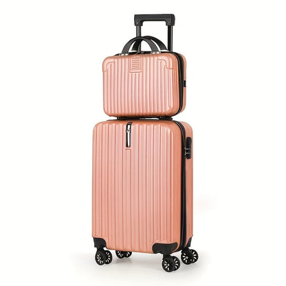2-Piece Spinner Luggage Set – 20” Carry-On &amp; 14” Crossbody Handbag