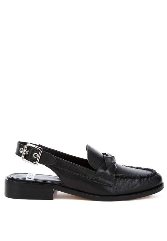 Jemykin Genuine Leather Loafer Sandals - Loving It Shop