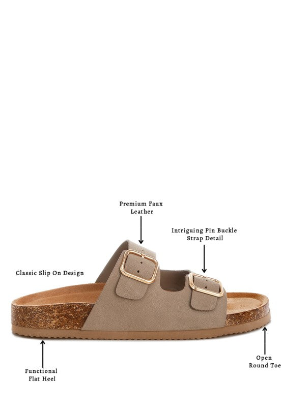 Gloriosa The Double Strap Slide Sandals