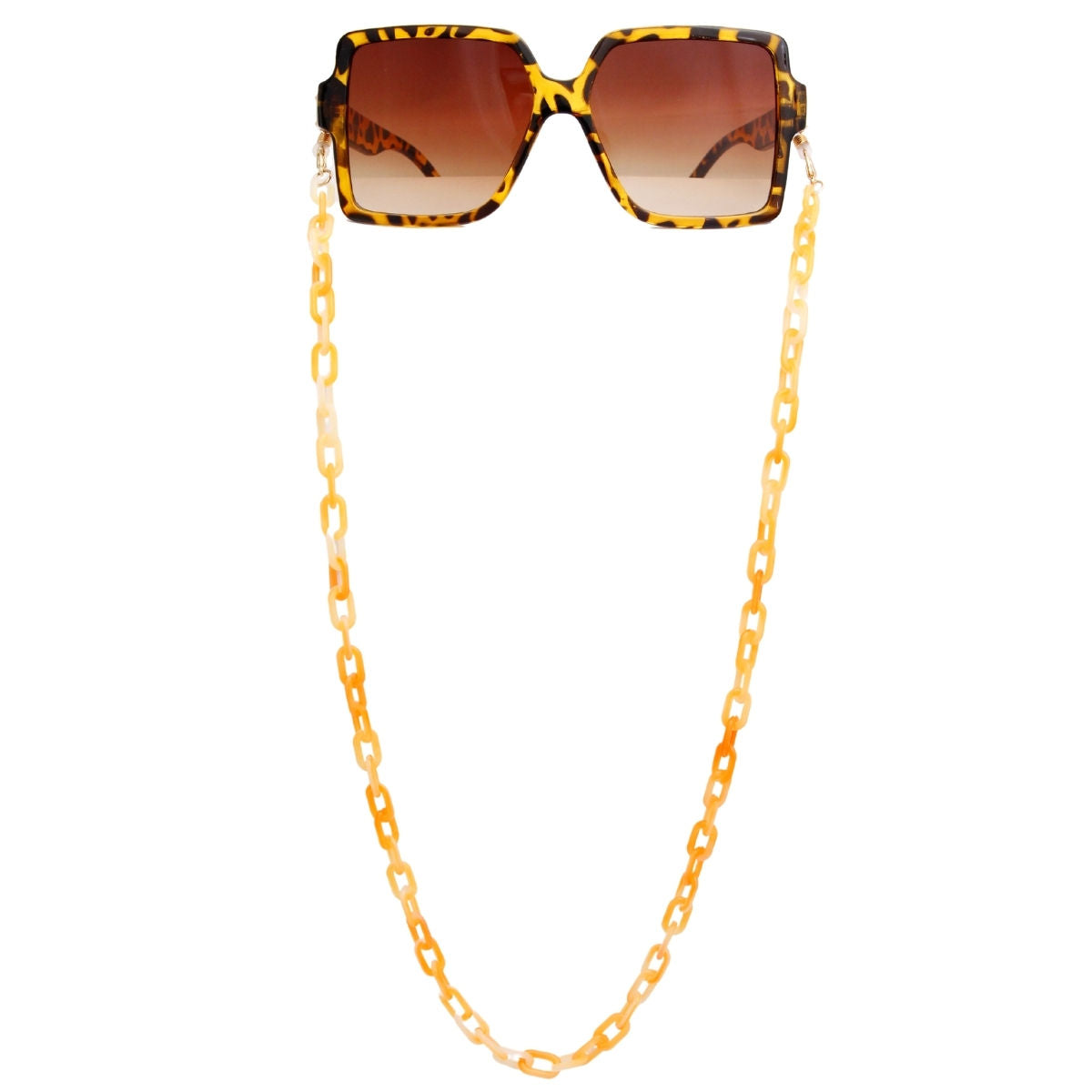 Sunglasses Chain Orange Link Trendy Fashion Accessory