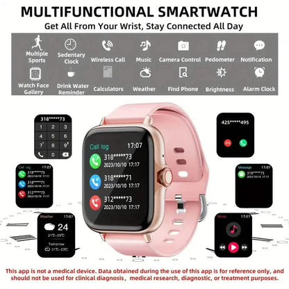 Full Touch Screen Smart Watch with Activity Tracker, Call &amp; Message Functions, Pedometer &amp; More