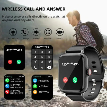 Full Touch Screen Smart Watch with Activity Tracker, Call &amp; Message Functions, Pedometer &amp; More