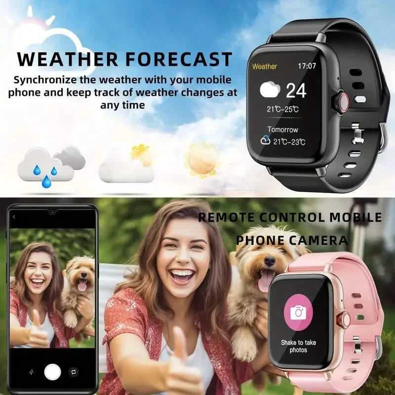 Full Touch Screen Smart Watch with Activity Tracker, Call &amp; Message Functions, Pedometer &amp; More