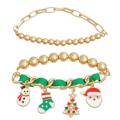 Bracelets Green Xmas Stocking Stylish Fashion Accessories