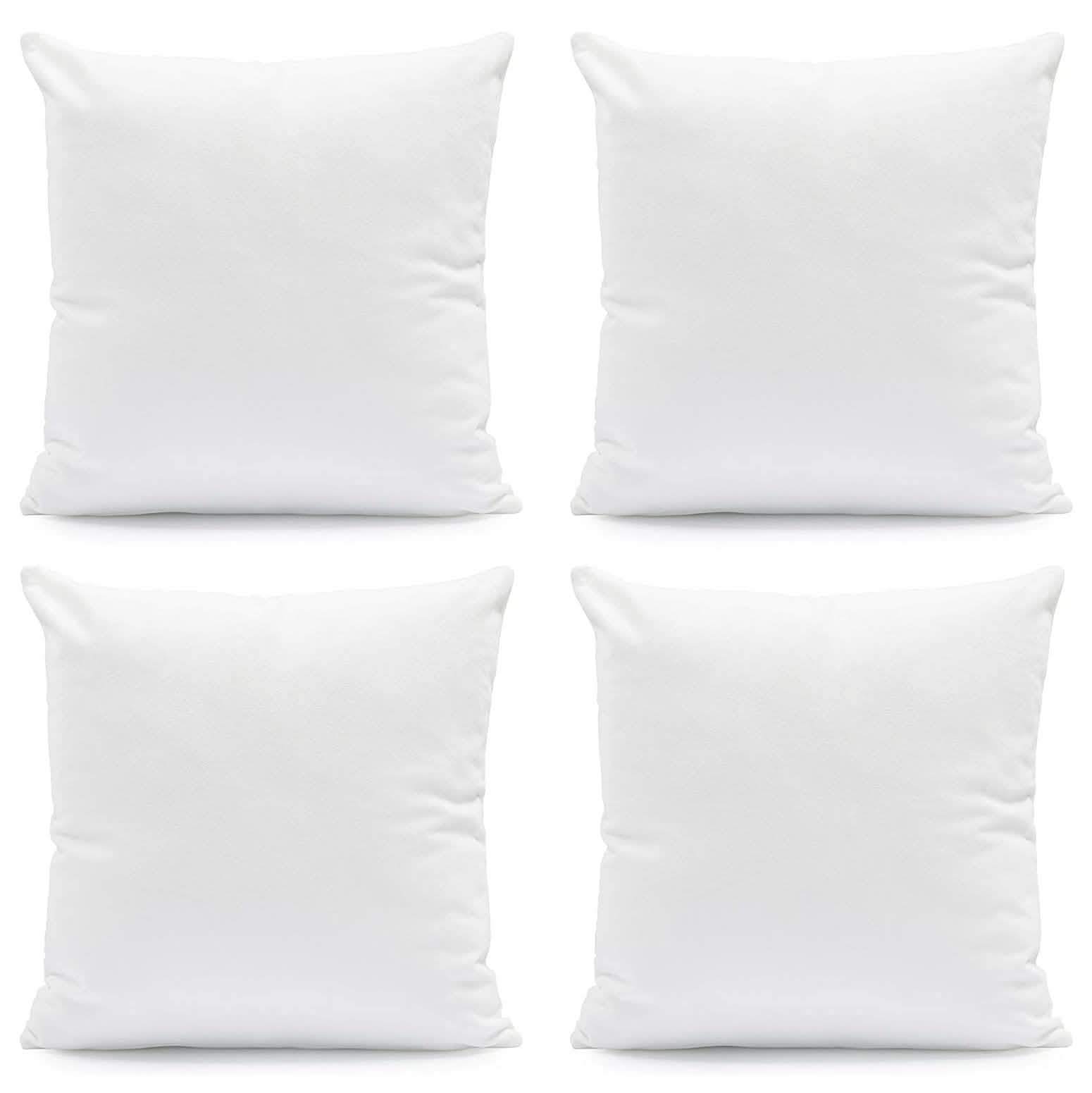 Hannah Linen Hypoallergenic Throw Pillows - White