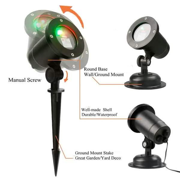 Hot Outdoor Indoor Waterproof Green &amp; Red Laser Projector Light