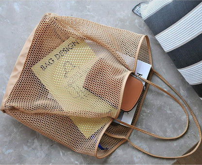 HOXIS Mesh Beach Tote Women&