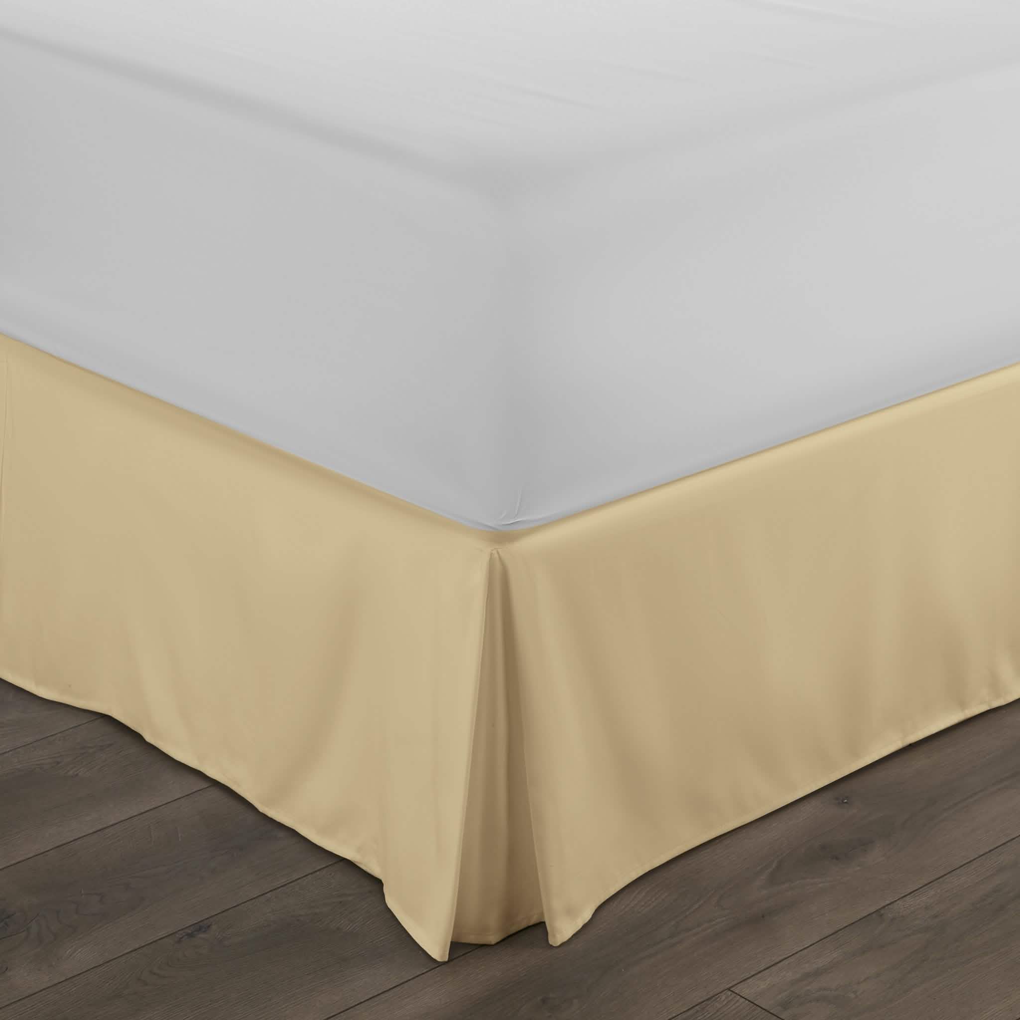 Hypoallergenic Pleated Premium Solid Bed Skirt