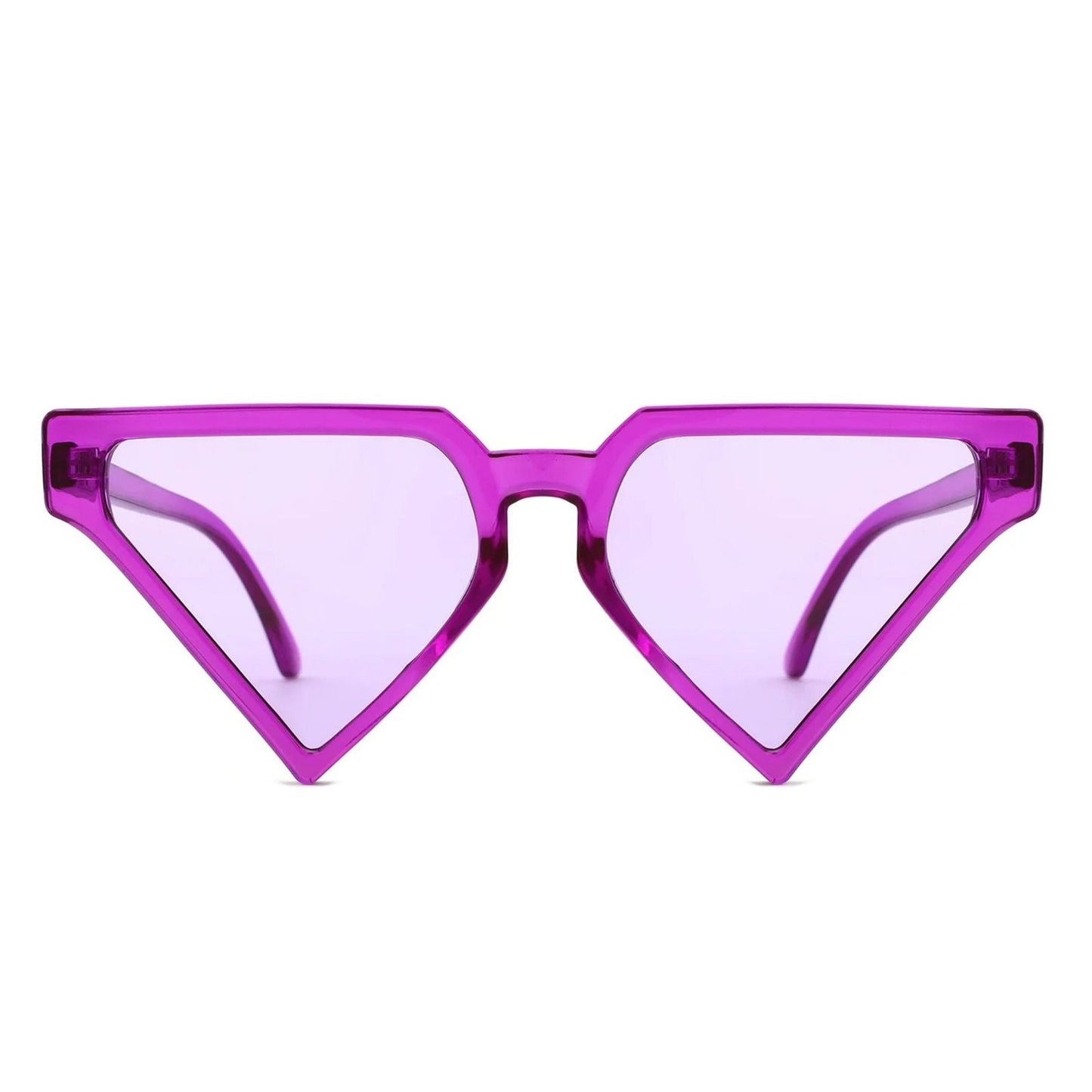 Women’s Sunglasses Purple Triangle Pointed Stylish Fashion Accessory