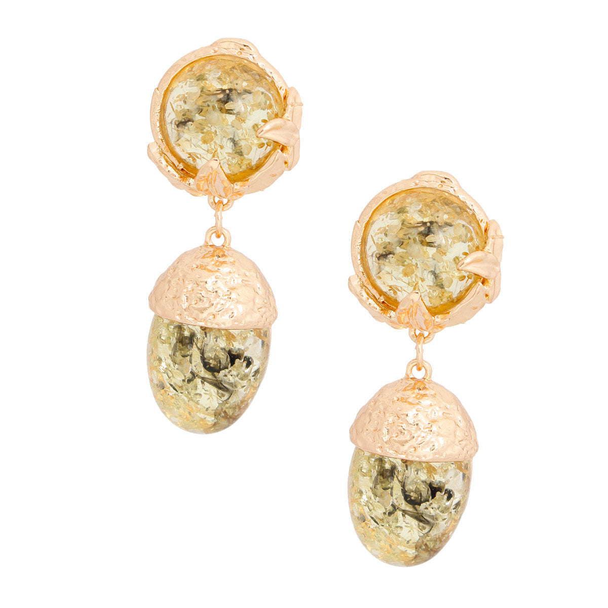 Medium Black Gold Drop Statement Earrings for Women Stylish Chic Jewelry