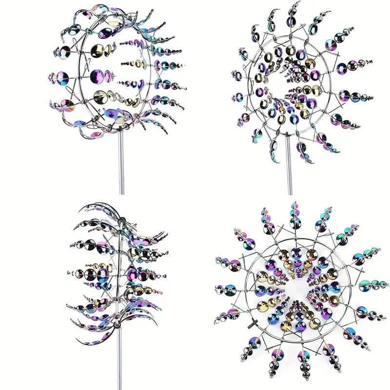 Kinetic Wind Sculptures &amp; Spinners 3D Wind Spinner Wind Powered Wind Art