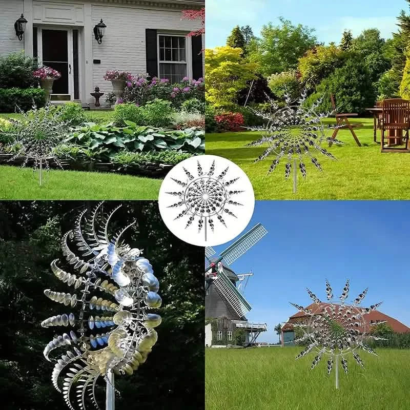 Kinetic Wind Sculptures &amp; Spinners 3D Wind Spinner Wind Powered Wind Art