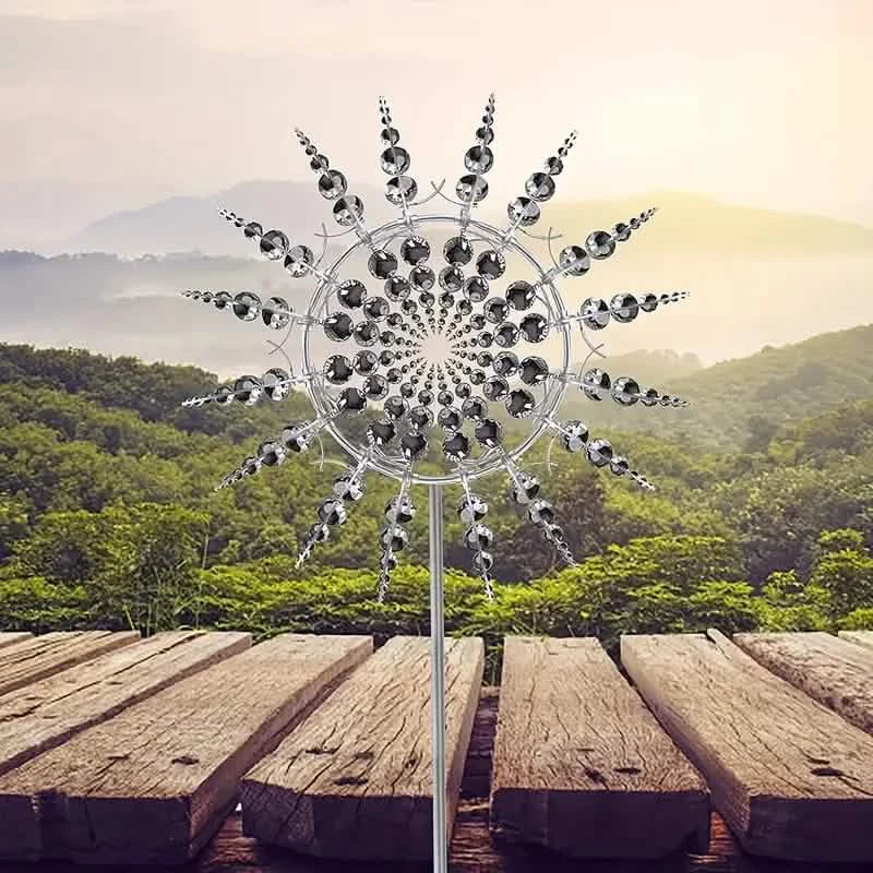 Kinetic Wind Sculptures &amp; Spinners 3D Wind Spinner Wind Powered Wind Art