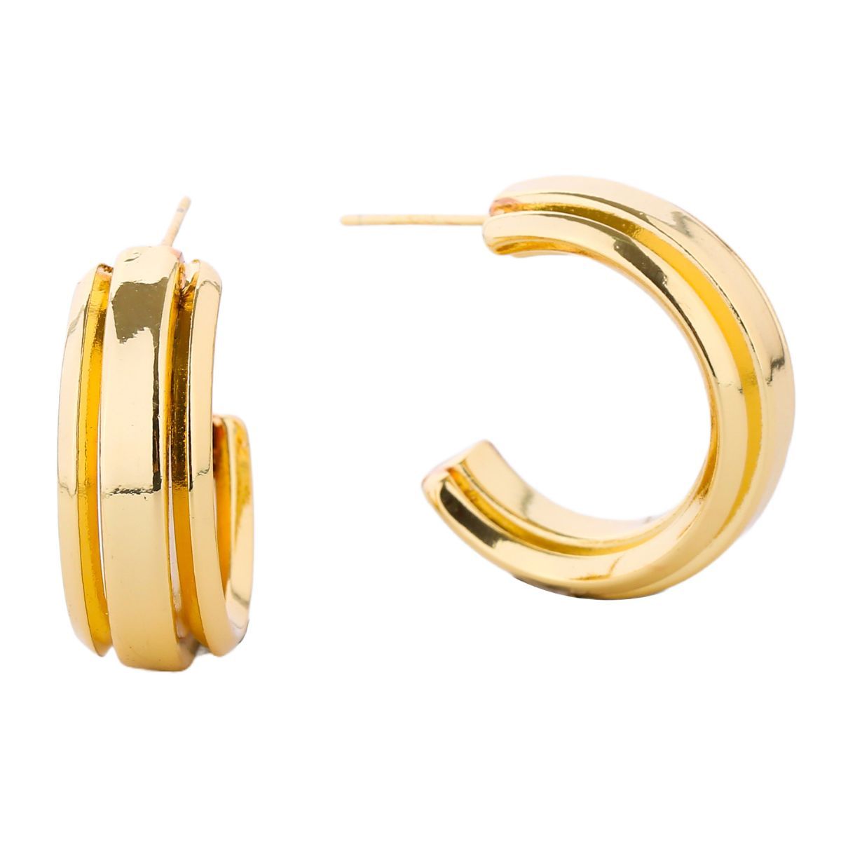 Small 14K Gold Hoop Earrings for Women – Stylish Solid Metal Jewelry
