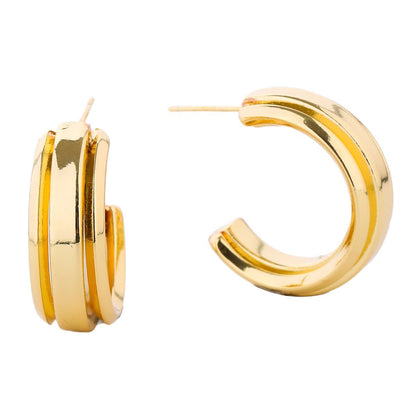 Small 14K Gold Hoop Earrings for Women – Stylish Solid Metal Jewelry