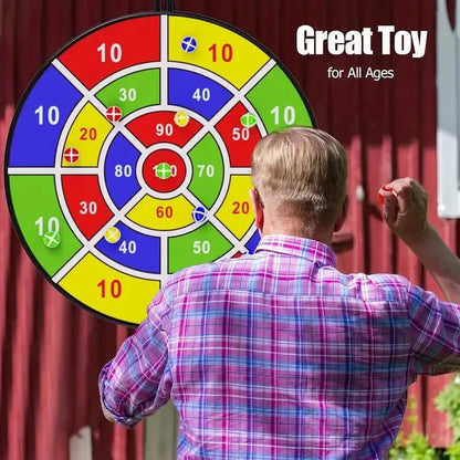 Large 29" Dart Board With Sticky Balls, Indoor &amp; Outdoor Fun Party Play Game Toys